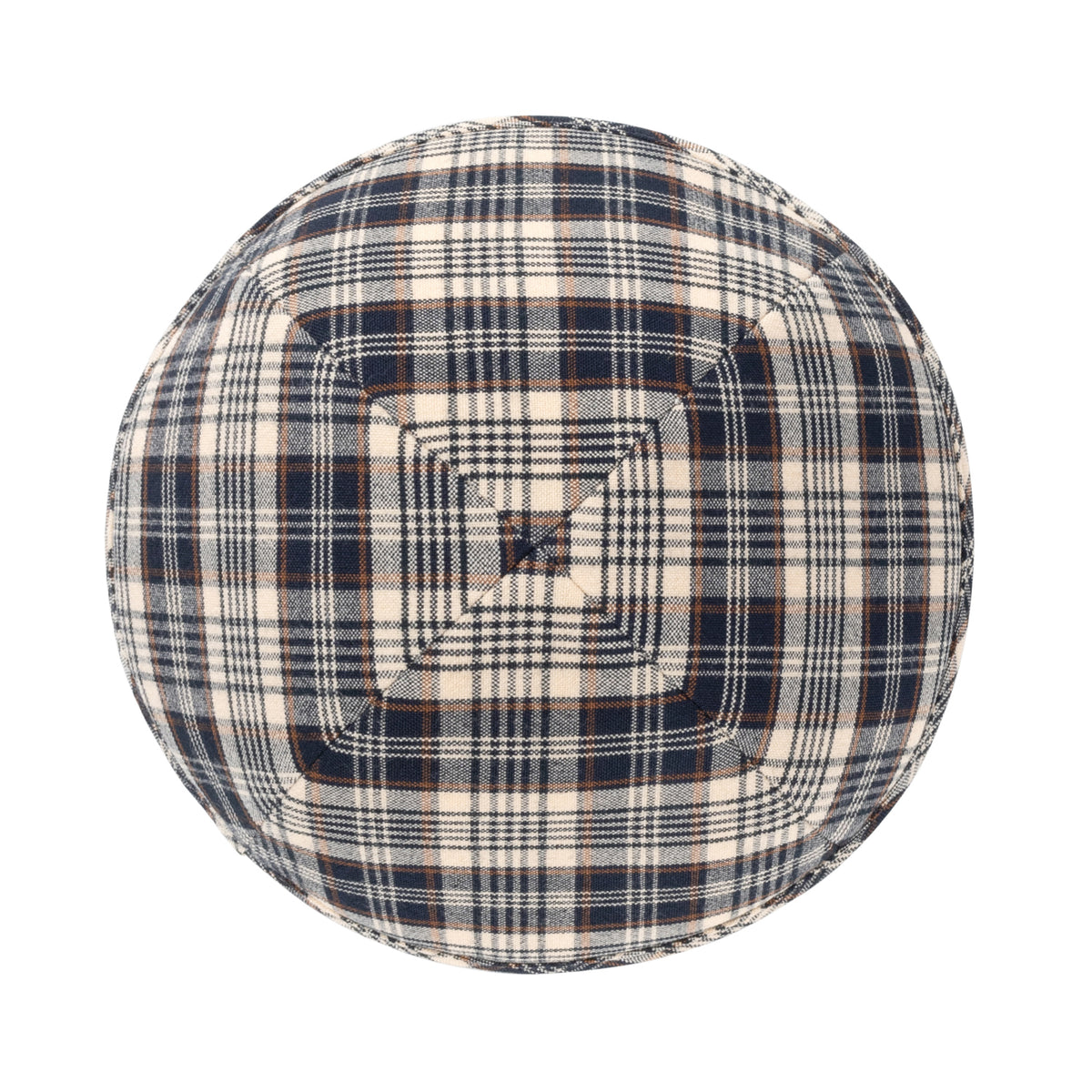 IKIPPAH NAVY & CREAM PLAID YARMULKE