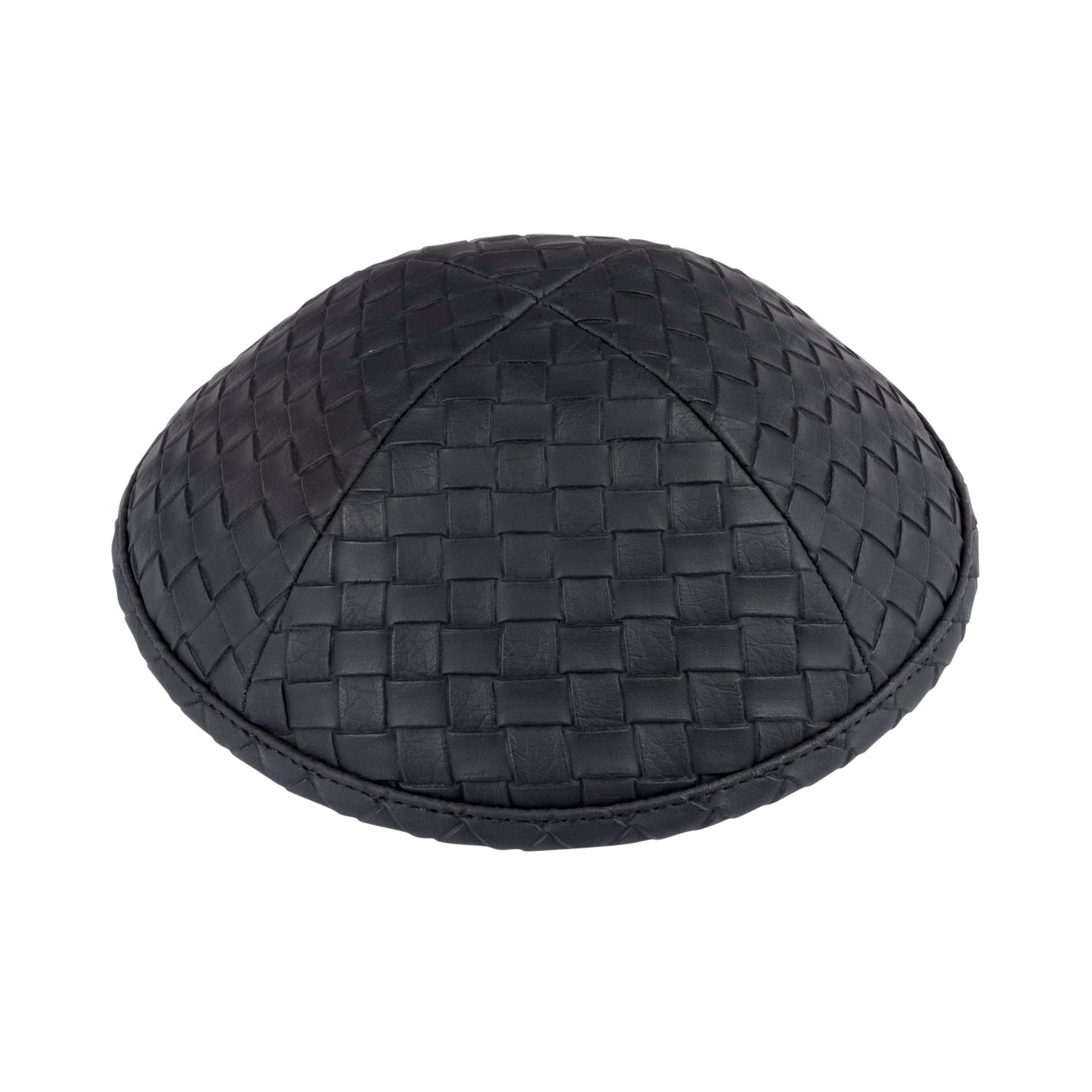 IKIPPAH WOVEN LEATHER YARMULKE