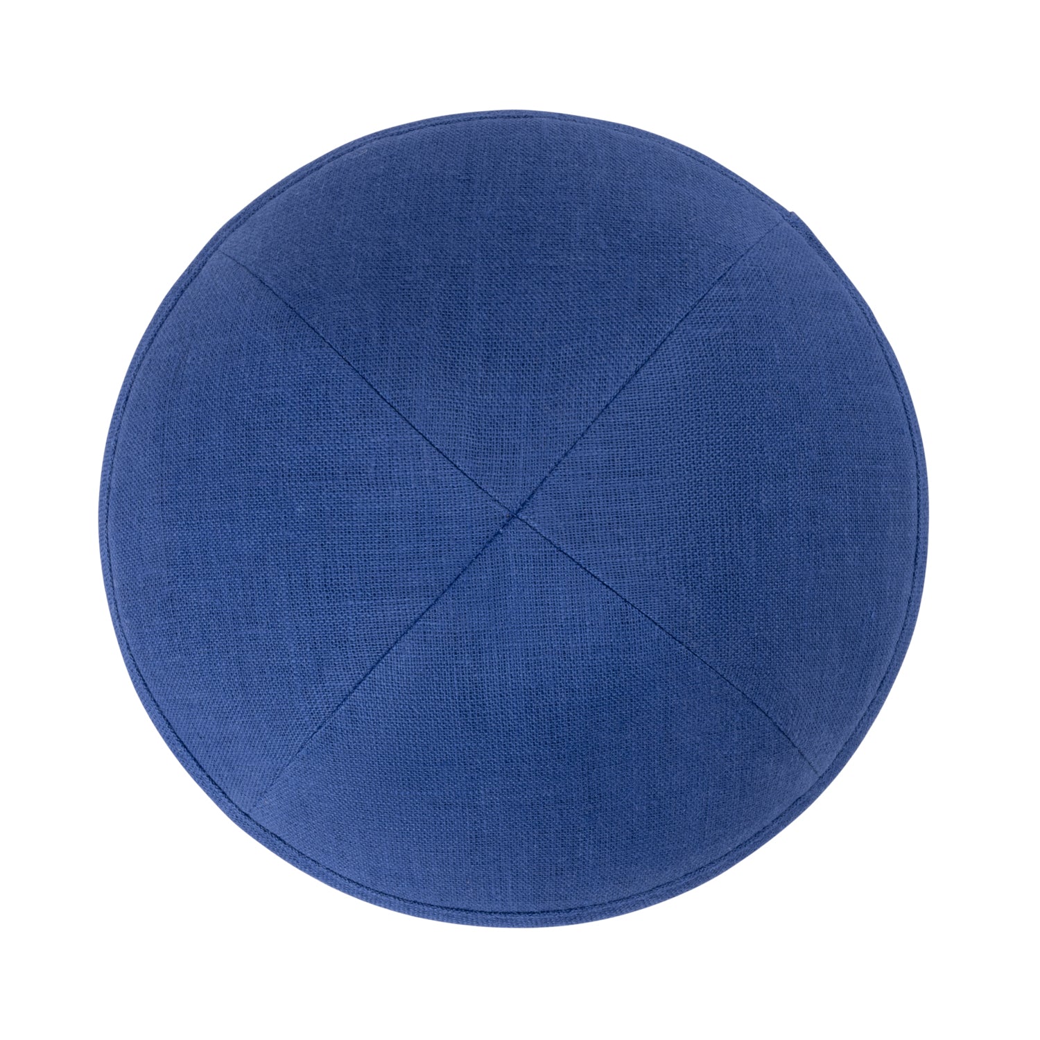 IKIPPAH ROYAL BLUE LINEN YARMULKE