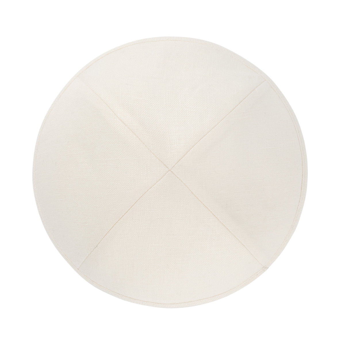 IKIPPAH IVORY LINEN YARMULKE