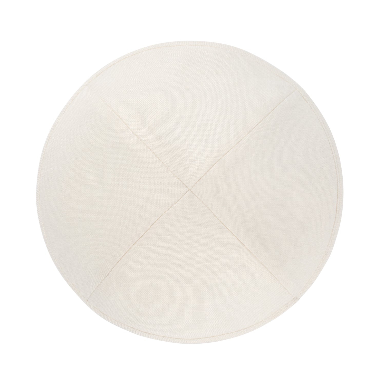 IKIPPAH IVORY LINEN YARMULKE