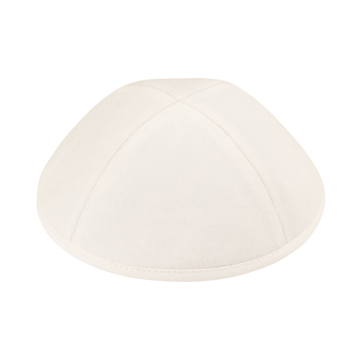 IKIPPAH WHITE VELVET YARMULKE