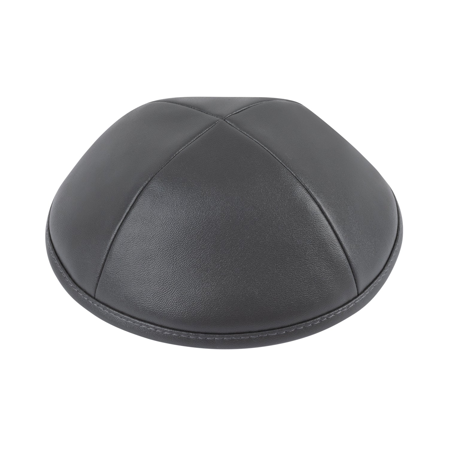 IKIPPAH CHARCOAL LEATHER YARMULKE