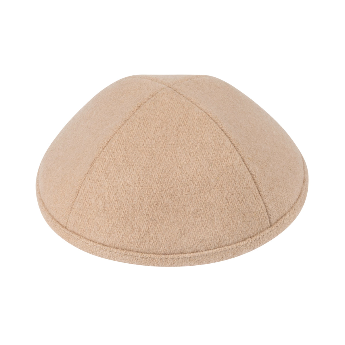 IKIPPAH TAN WOOL YARMULKE