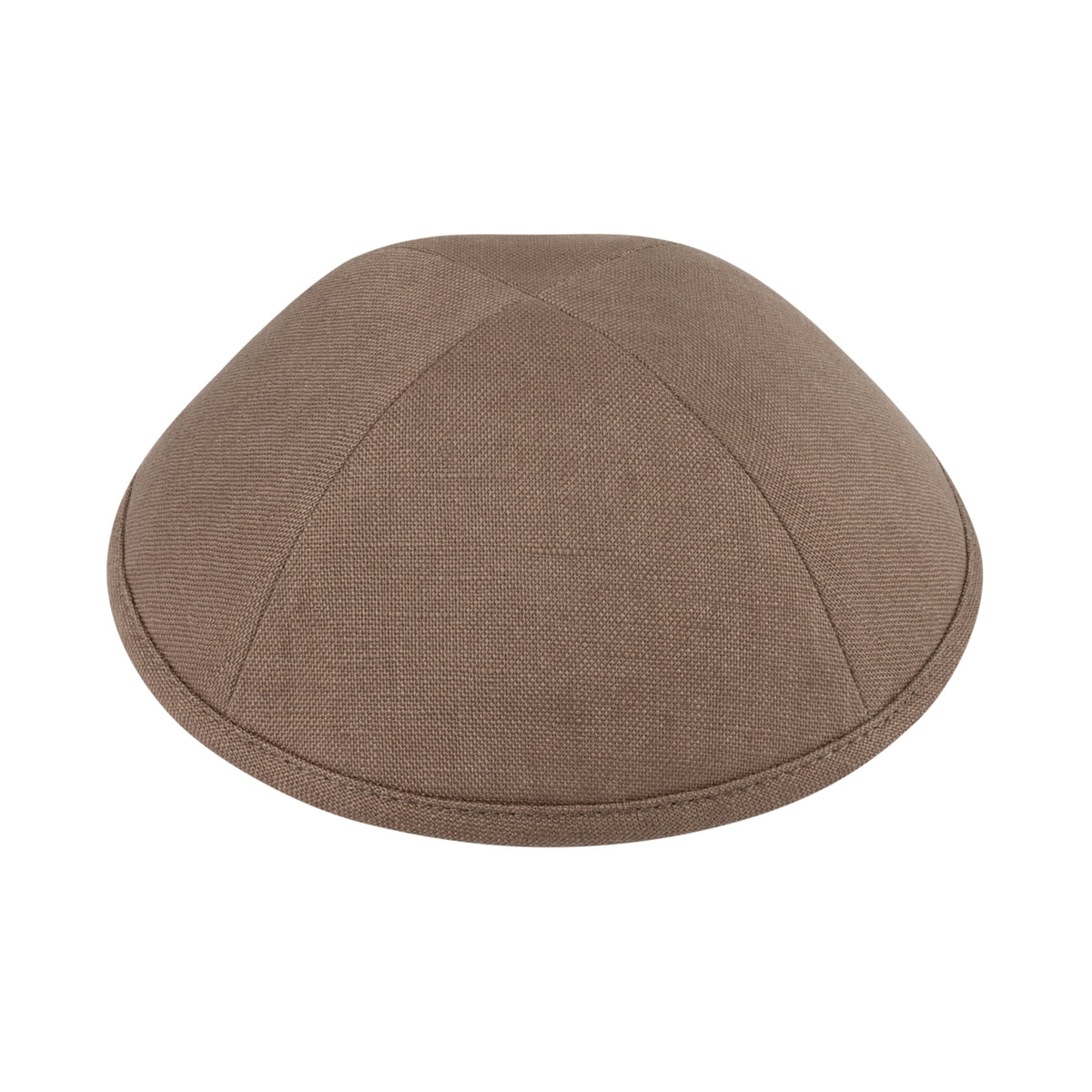 IKIPPAH MID BROWN LINEN YARMULKE