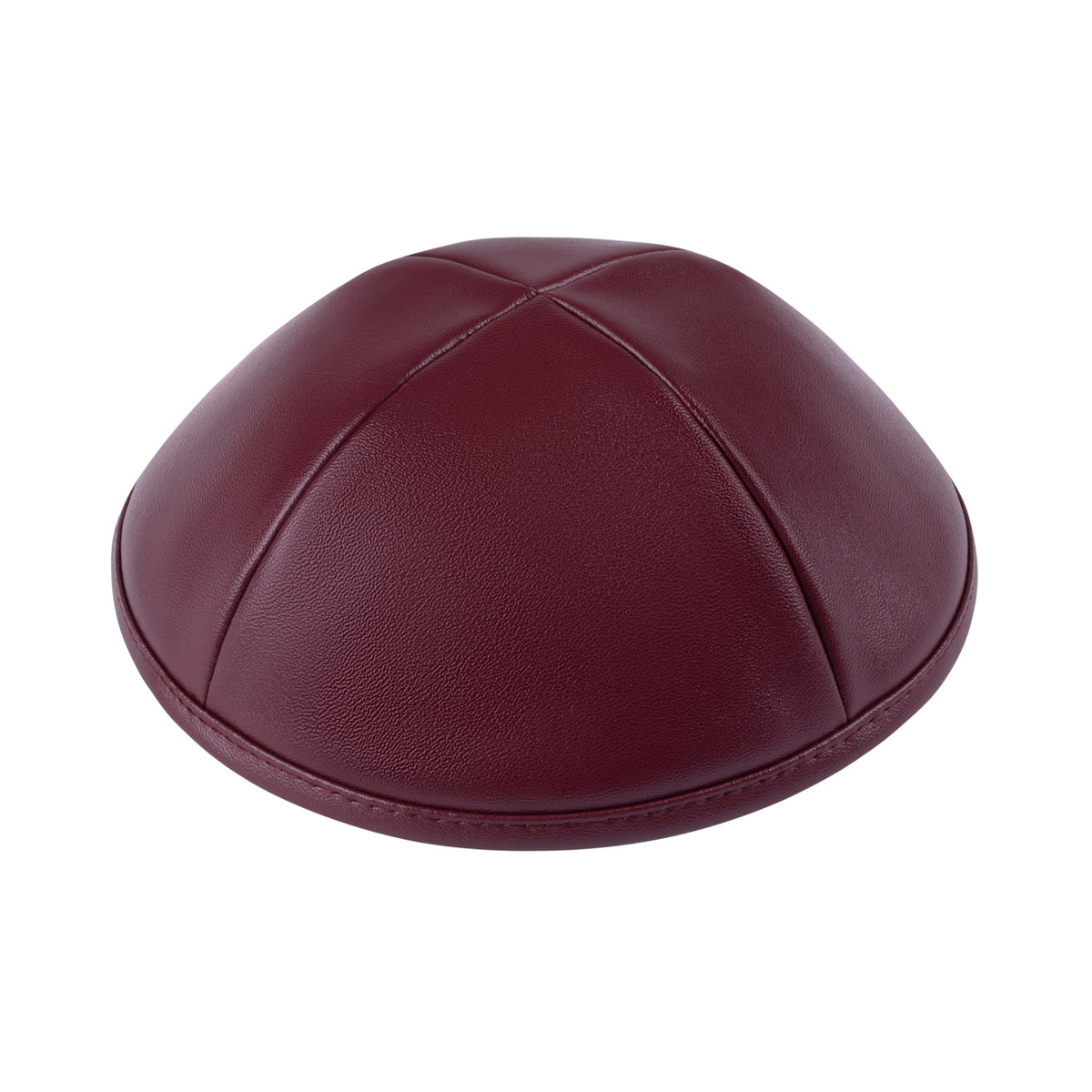 IKIPPAH MAROON LEATHER YARMULKE