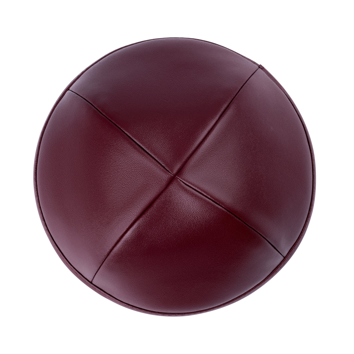 IKIPPAH MAROON LEATHER YARMULKE