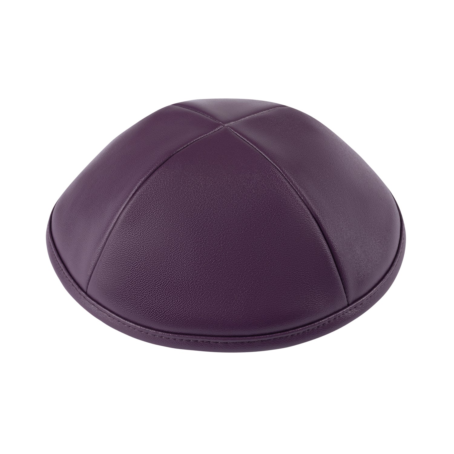 IKIPPAH EGGPLANT LEATHER YARMULKE