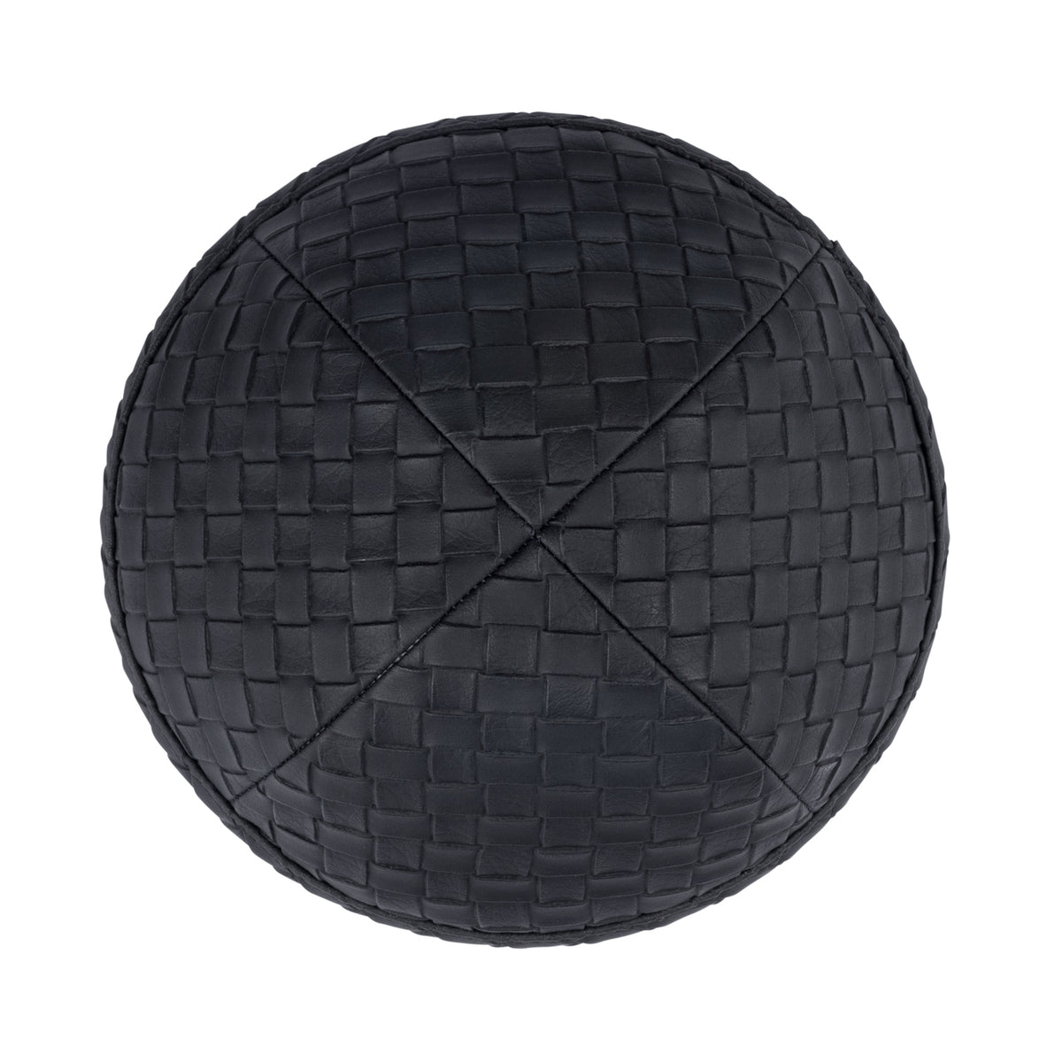 IKIPPAH WOVEN LEATHER YARMULKE