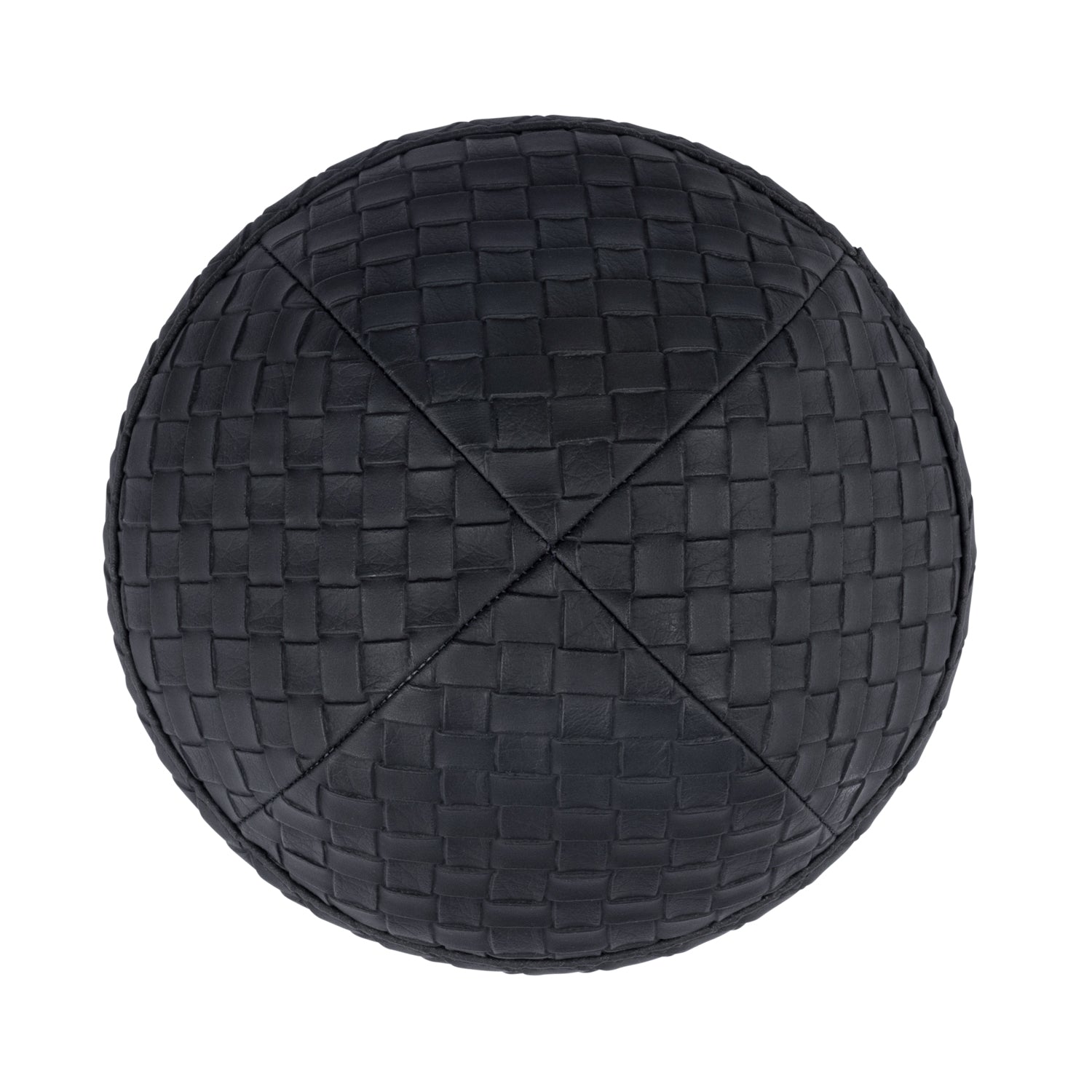 IKIPPAH WOVEN LEATHER YARMULKE