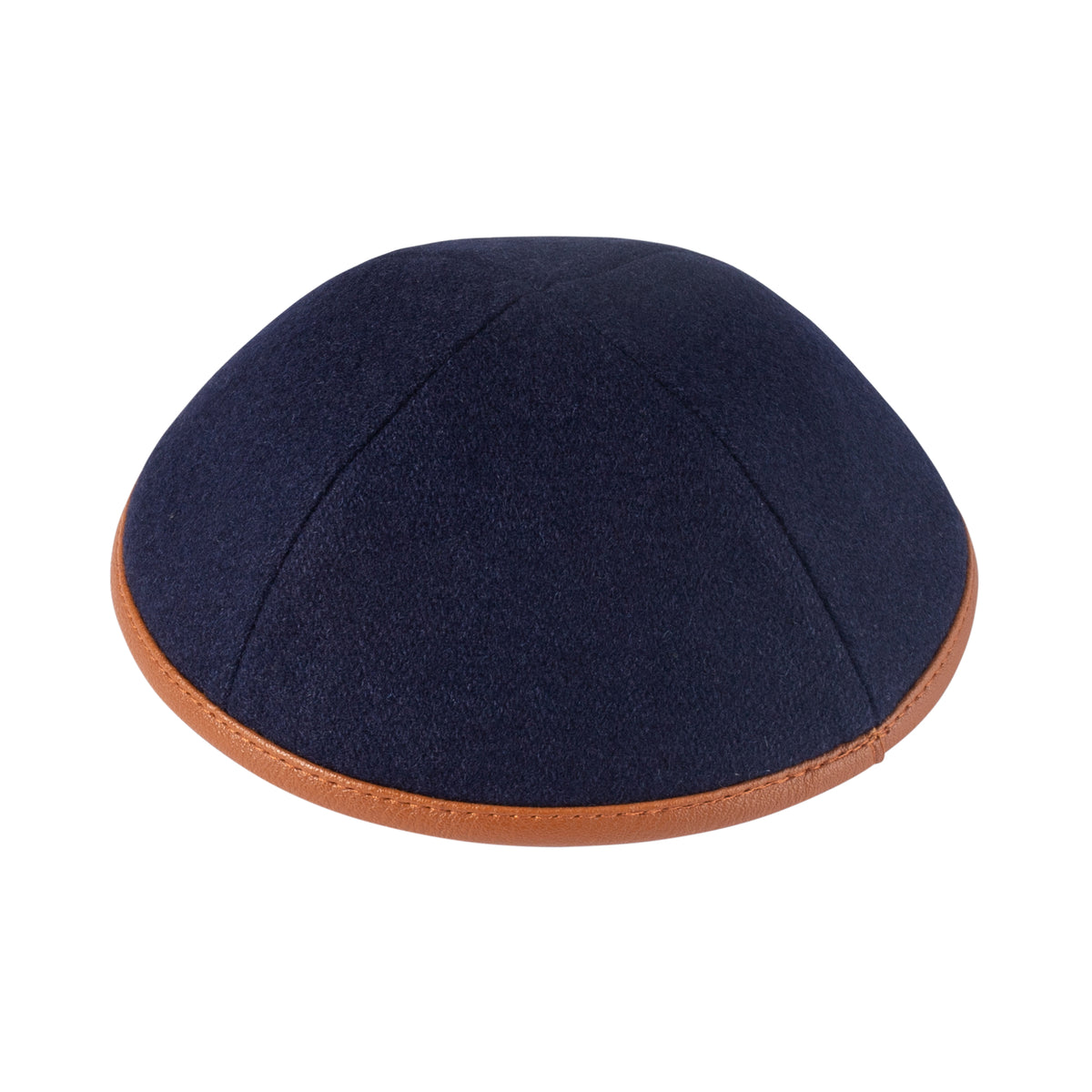 IKIPPAH WOOL W/ LEATHER RIM YARMULKE