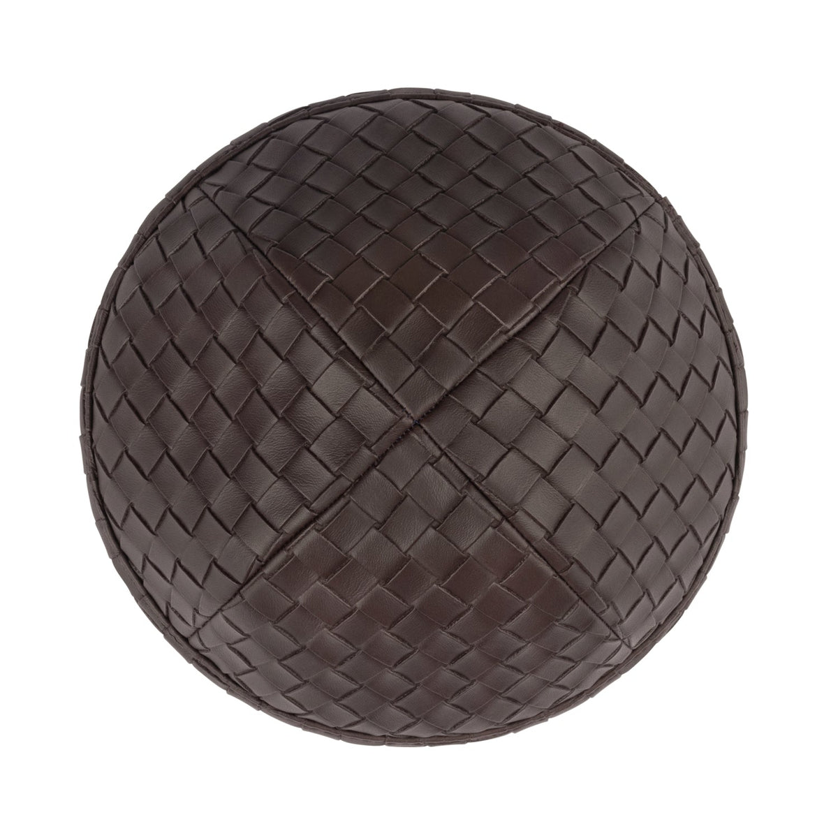 IKIPPAH WOVEN LEATHER YARMULKE