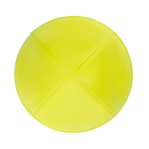 IKIPPAH LIME LEATHER YARMULKE - iKippah Store