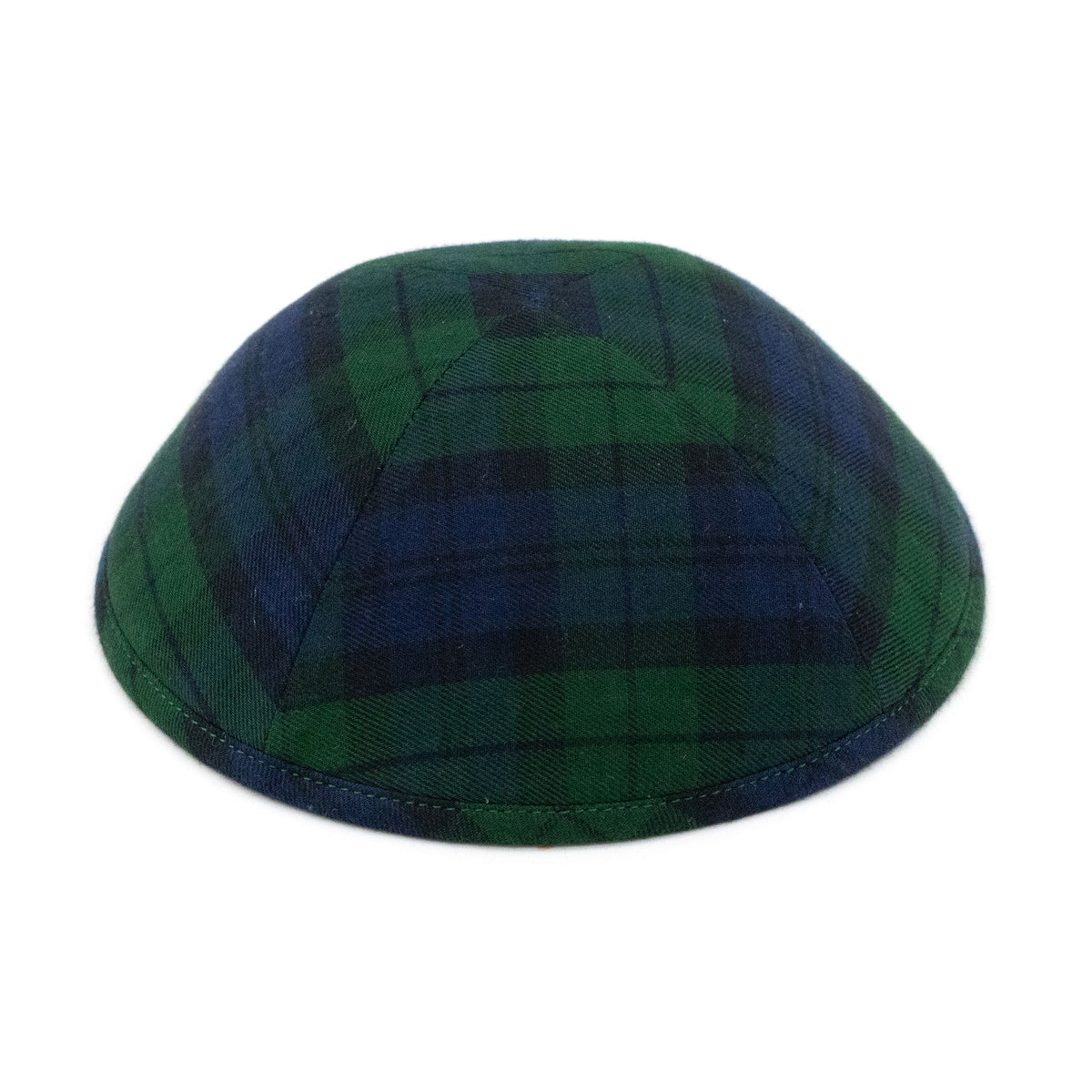 IKIPPAH BLUE &amp; GREEN PLAID YARMULKE