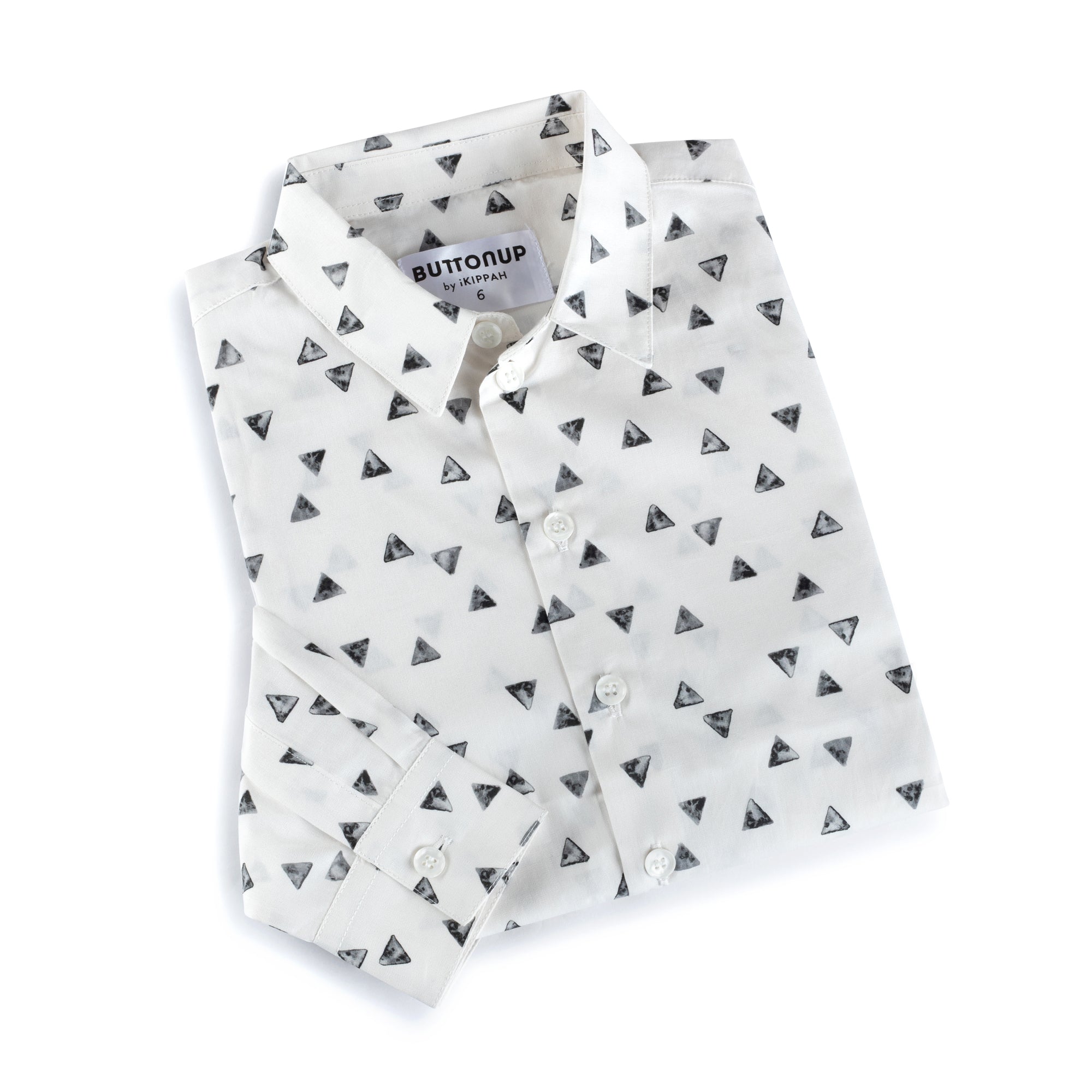 BUTTONUP GRAY TRIANGLE SHIRT