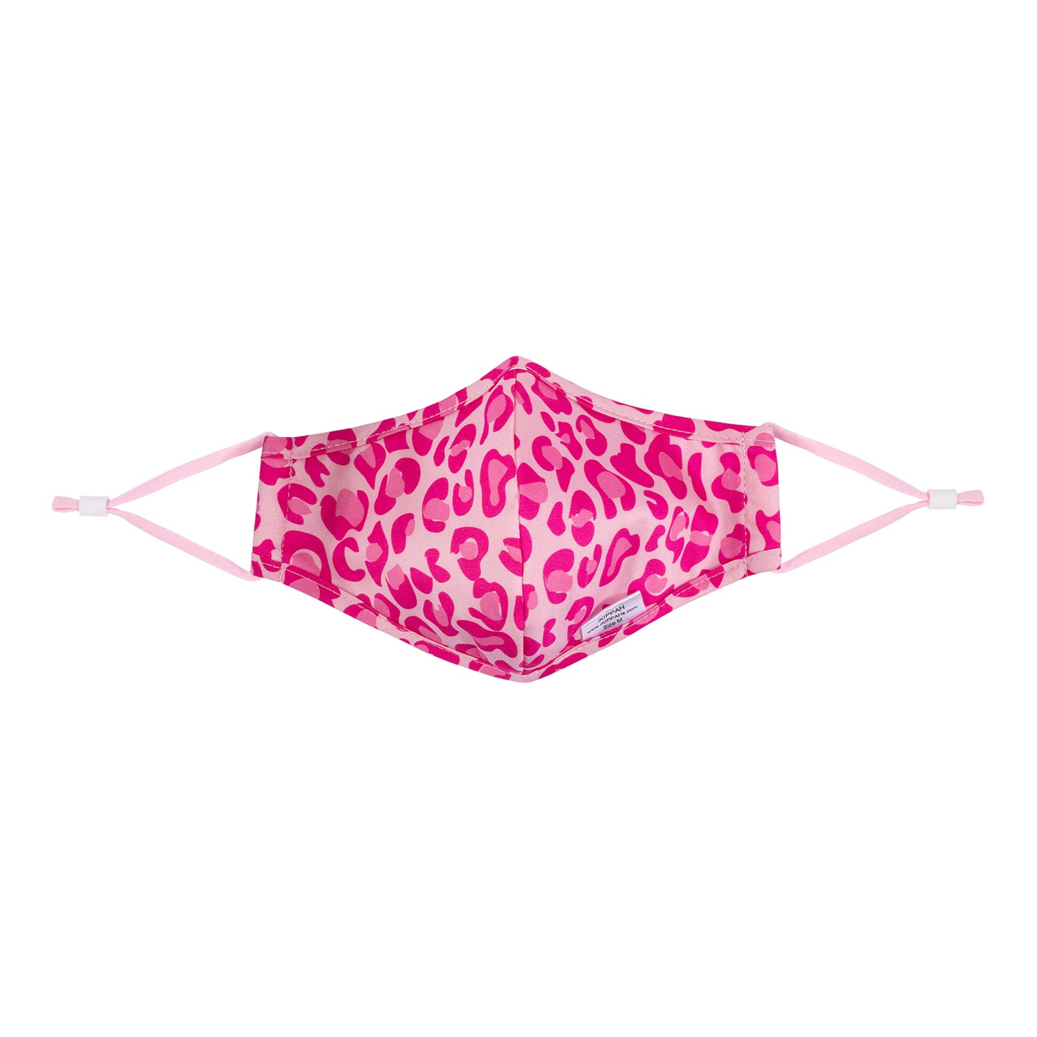 Pink leopard print mask