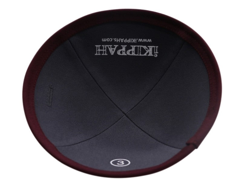 IKIPPAH MAROON SUITING YARMULKE