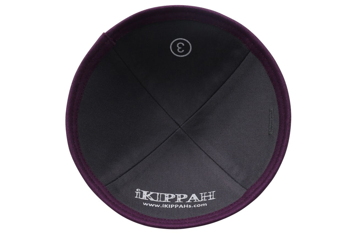 IKIPPAH EGGPLANT COTTON YARMULKE