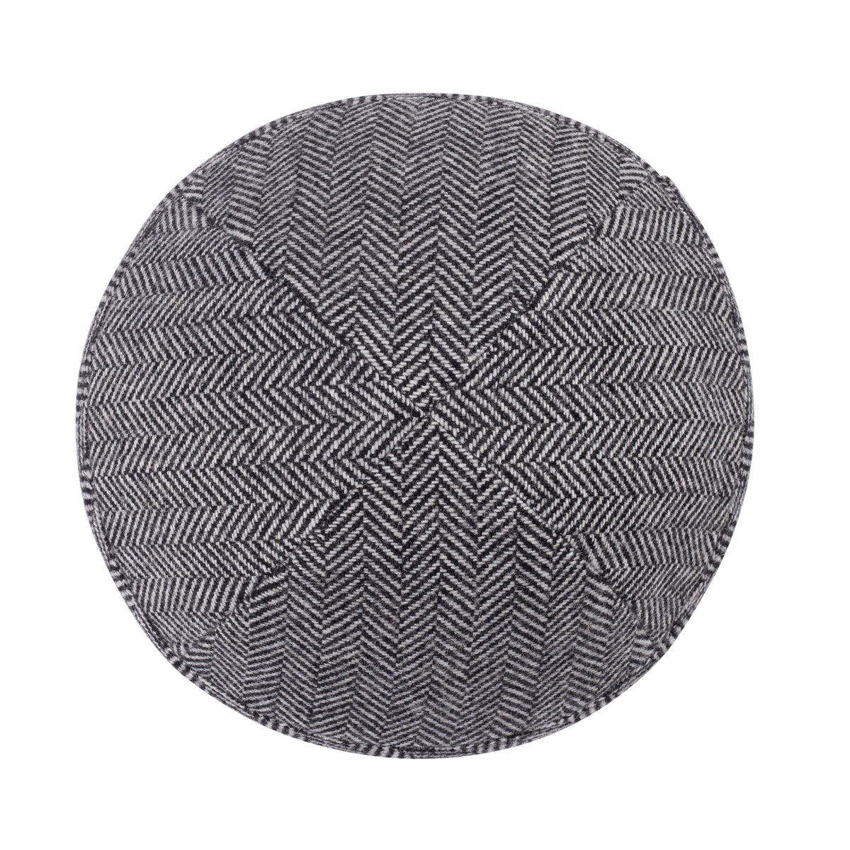 IKIPPAH GRAY HERRINGBONE YARMULKE