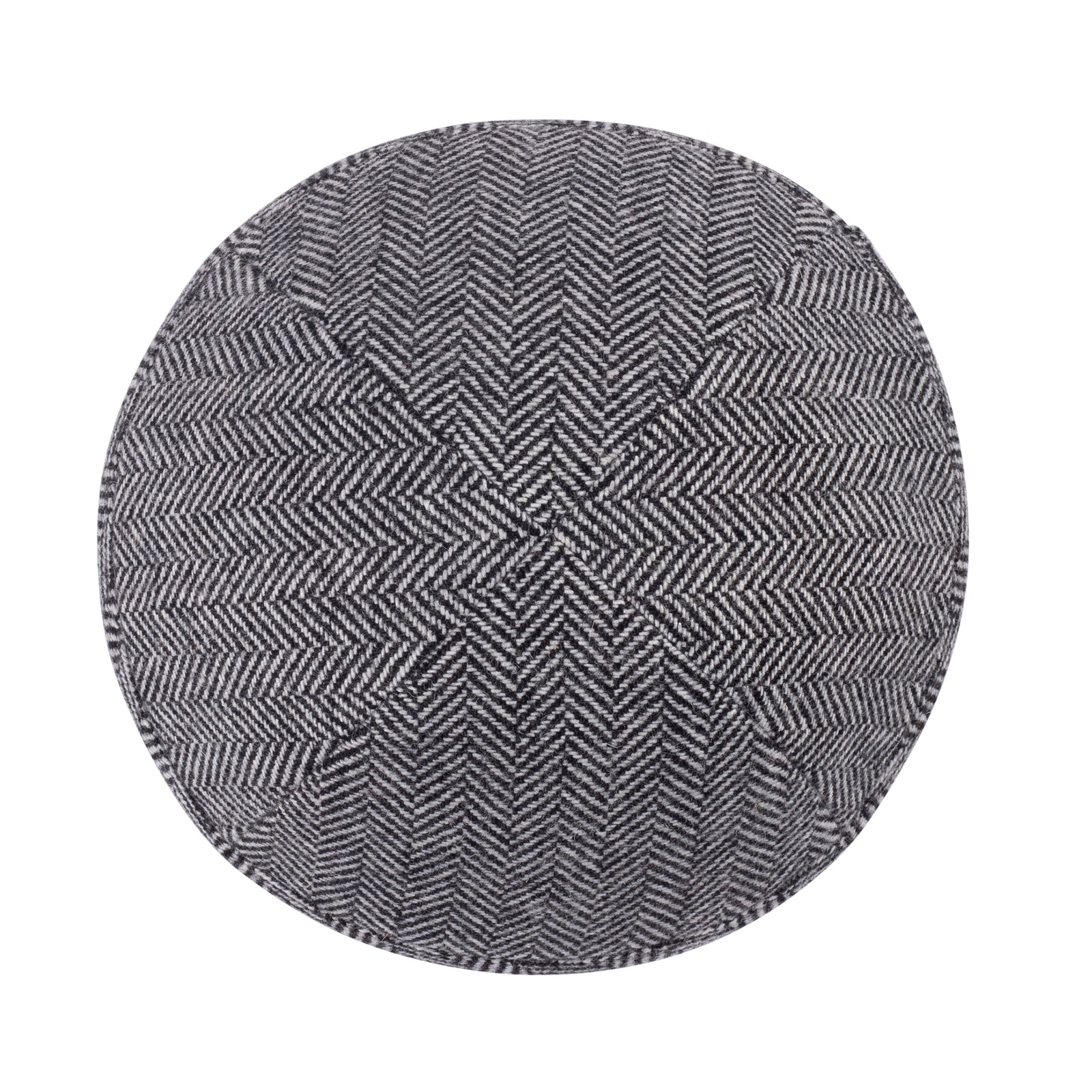 IKIPPAH GRAY HERRINGBONE YARMULKE