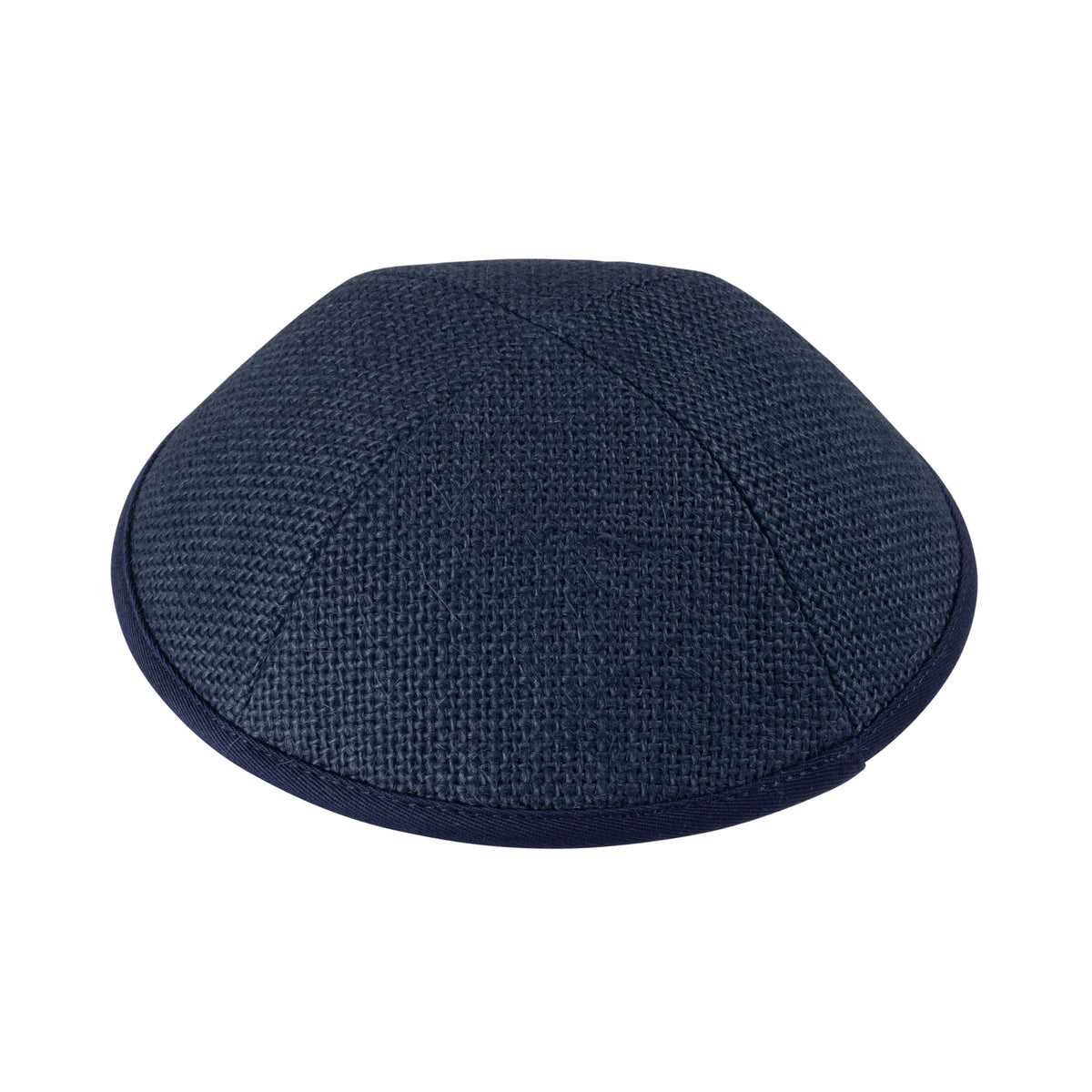 IKIPPAH NAVY BURLAP YARMULKE