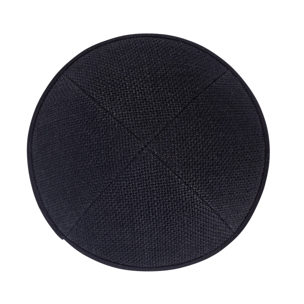 IKIPPAH BLACK BURLAP YARMULKE