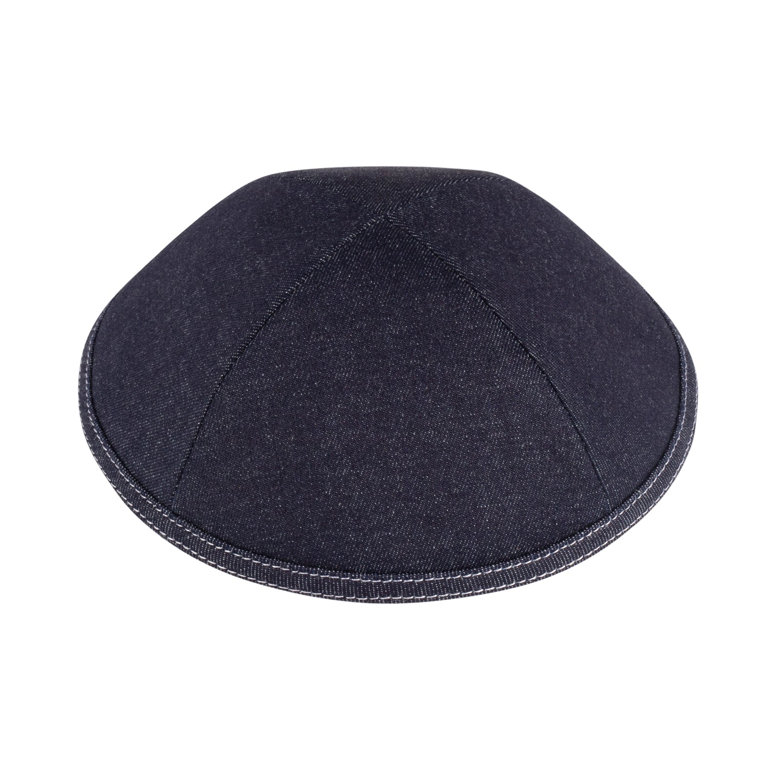 IKIPPAH NAVY DENIM W/ WHITE STITCHING YARMULKE
