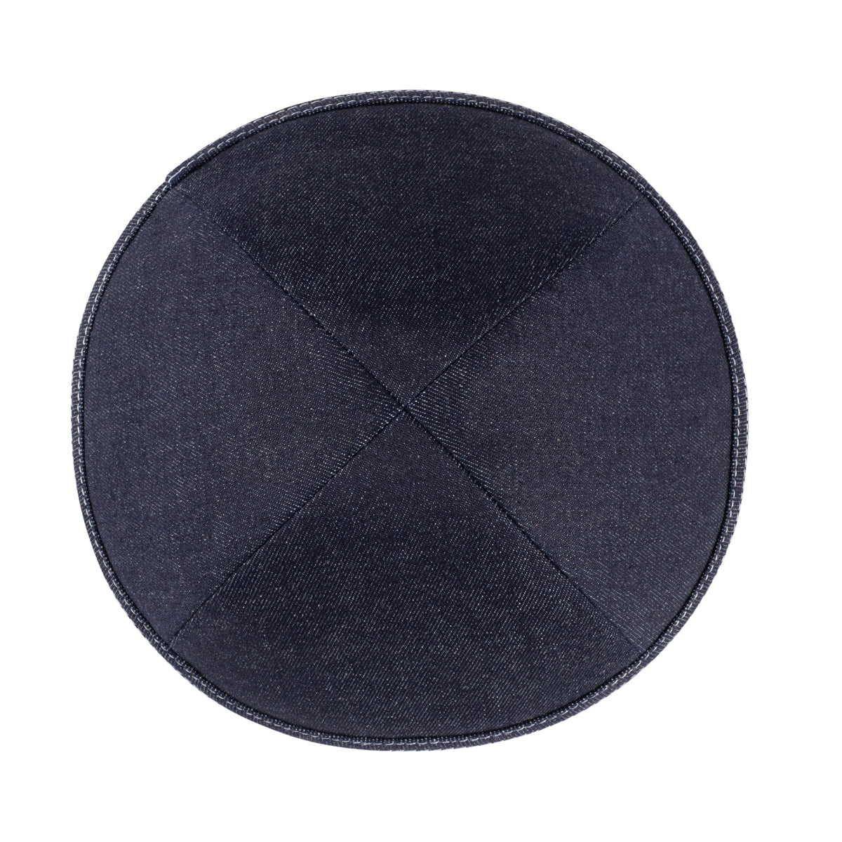 IKIPPAH NAVY DENIM W/ WHITE STITCHING YARMULKE