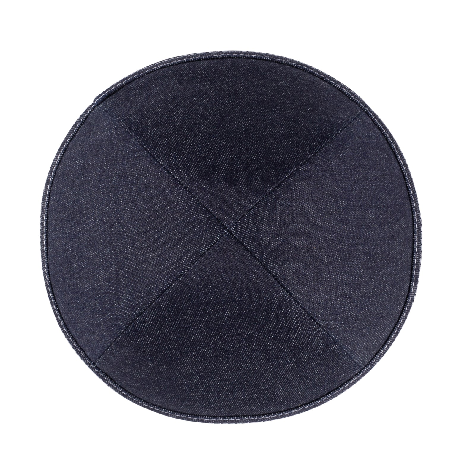 IKIPPAH NAVY DENIM W/ WHITE STITCHING YARMULKE