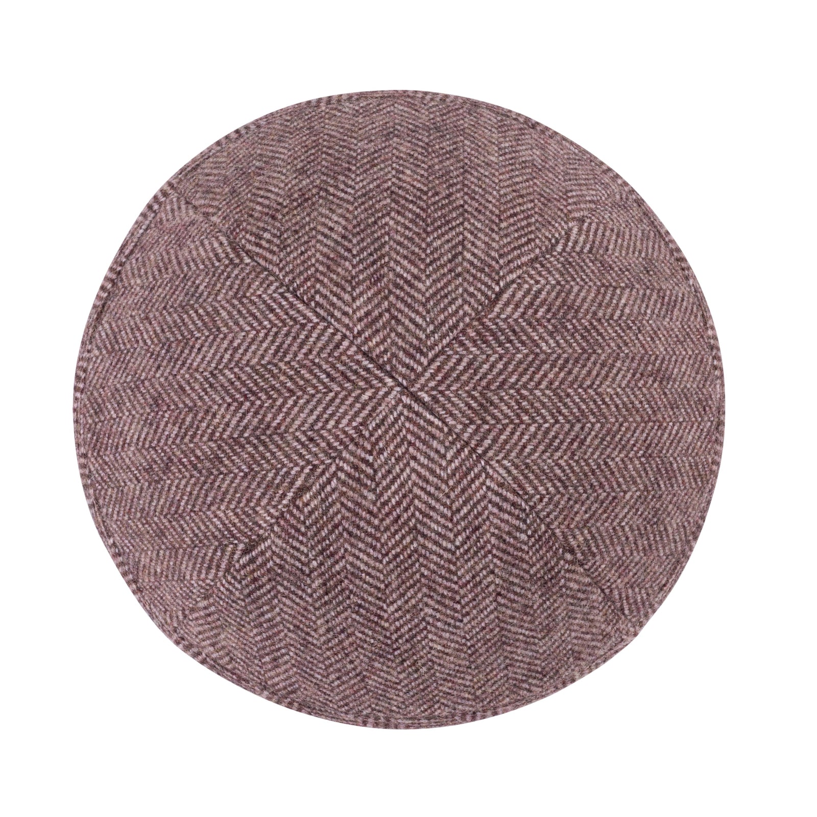 IKIPPAH MAROON HERRINGBONE YARMULKE