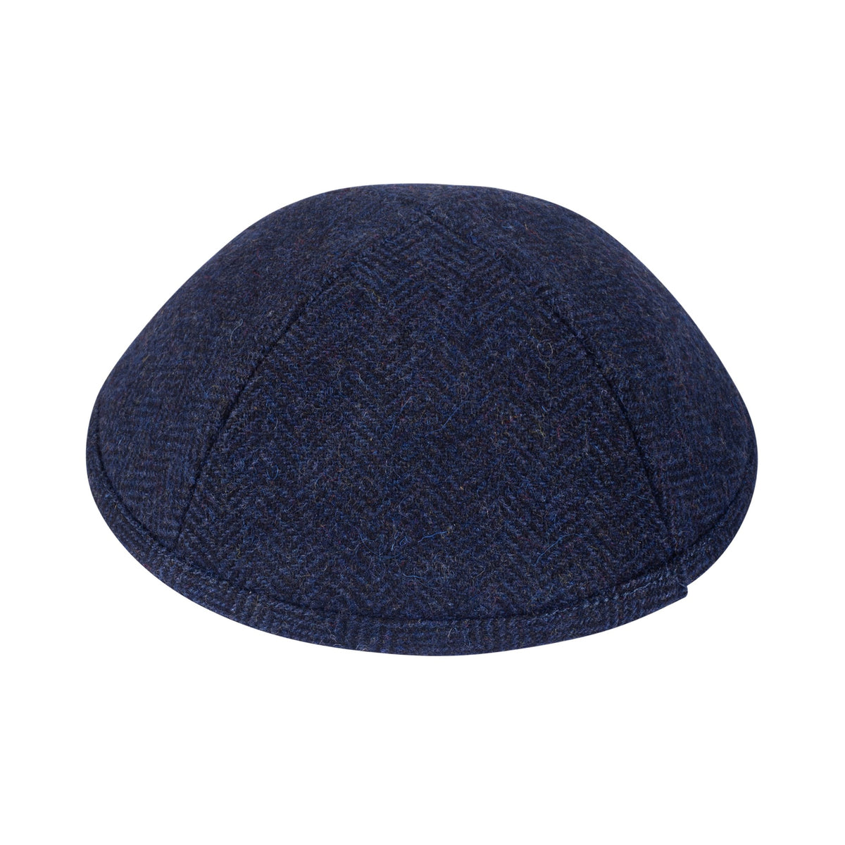 IKIPPAH NAVY HERRINGBONE YARMULKE