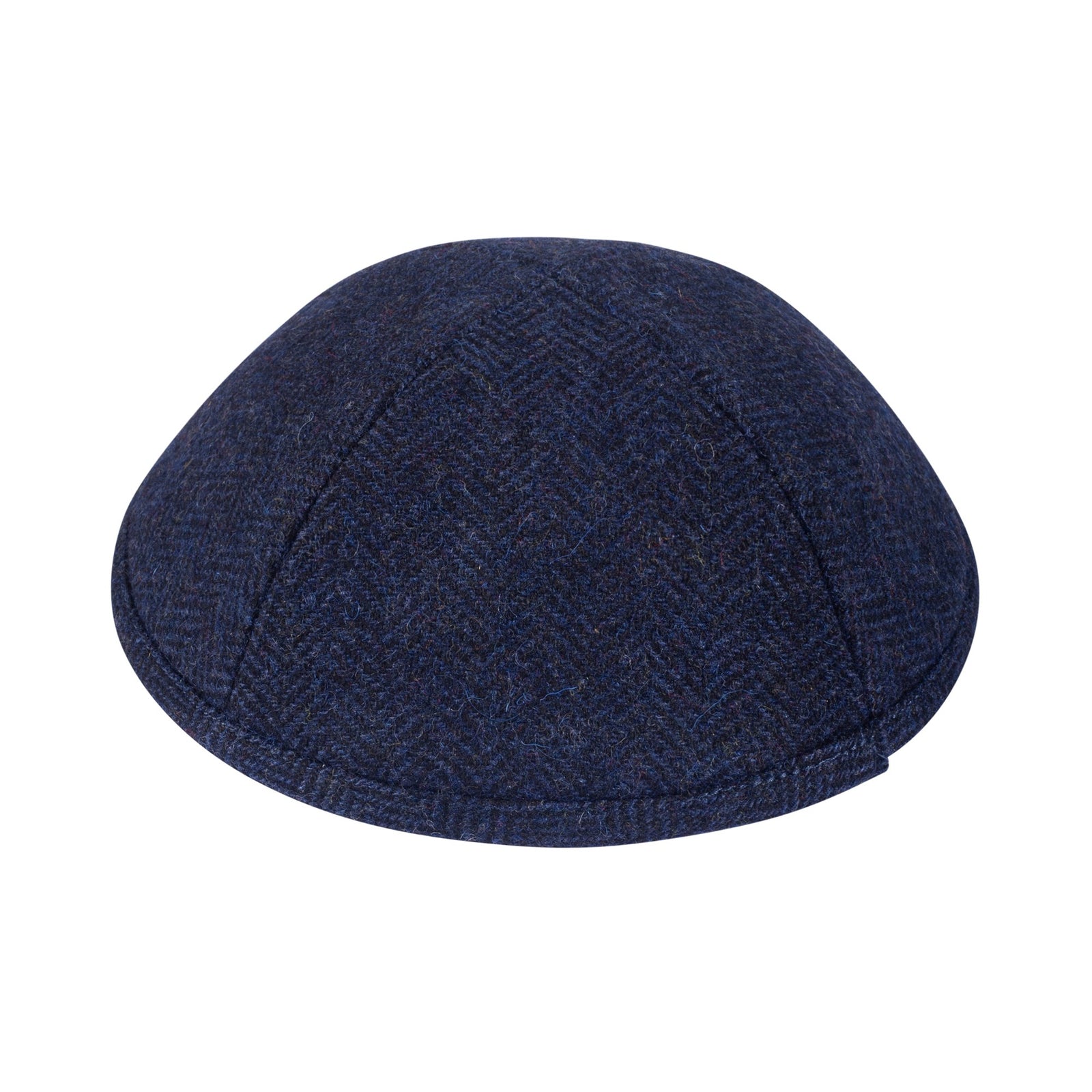 IKIPPAH NAVY HERRINGBONE YARMULKE