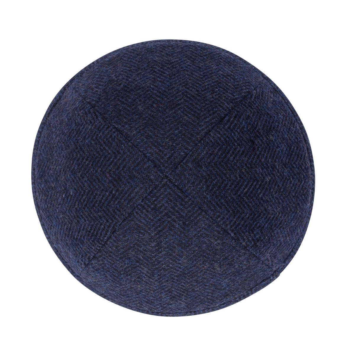 IKIPPAH NAVY HERRINGBONE YARMULKE