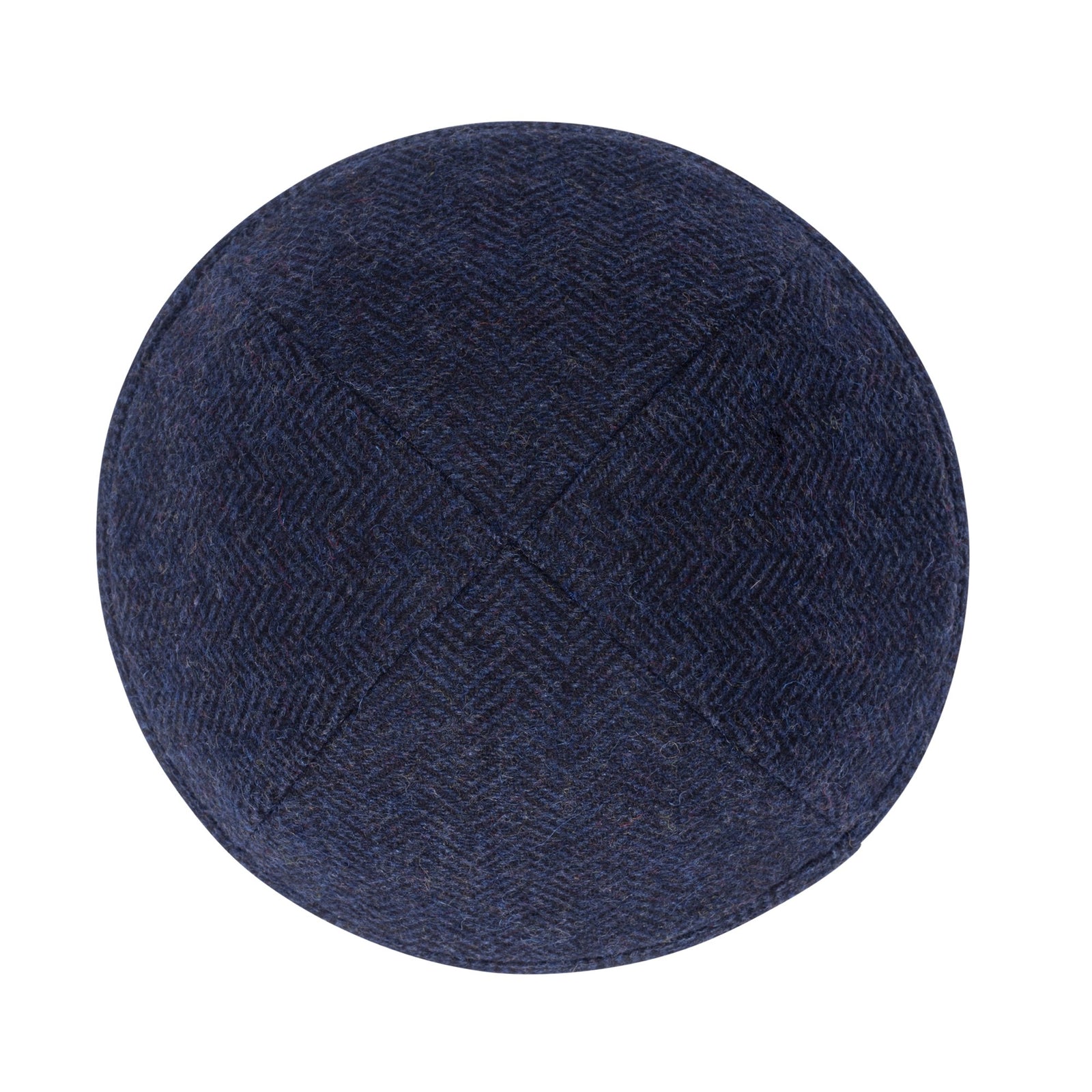 IKIPPAH NAVY HERRINGBONE YARMULKE
