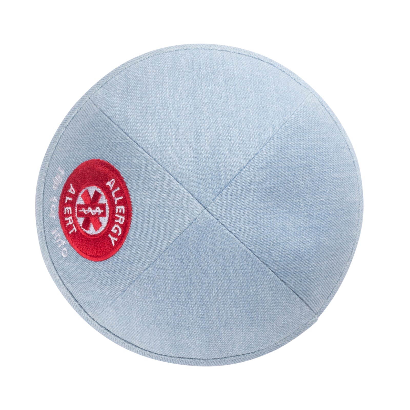 IKIPPAH ALLERGY - LIGHT DENIM YARMULKE