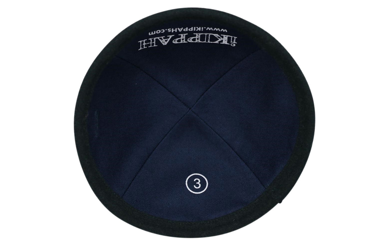 IKIPPAH FOREST GREEN WOOL YARMULKE