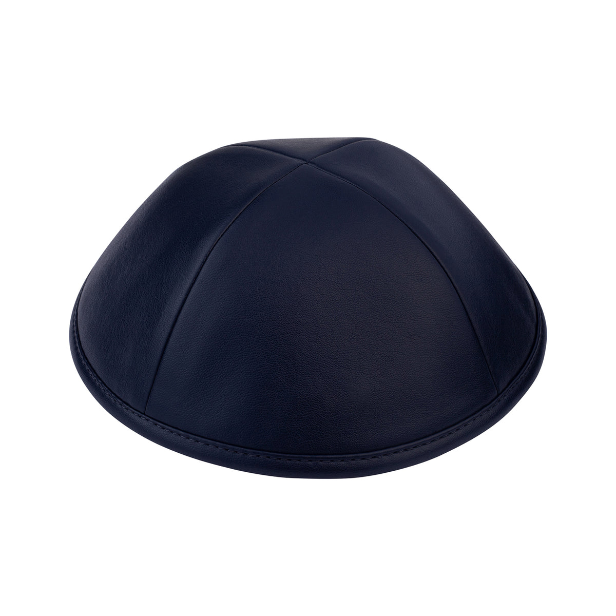 IKIPPAH NAVY LEATHER YARMULKE