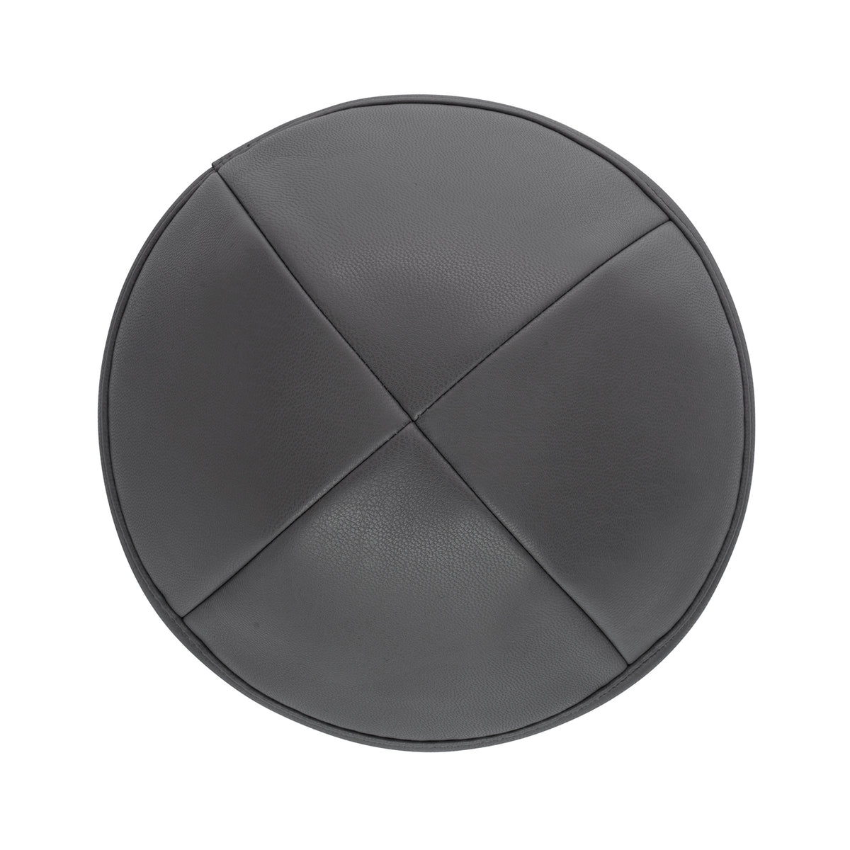 IKIPPAH DARK GRAY LEATHER YARMULKE