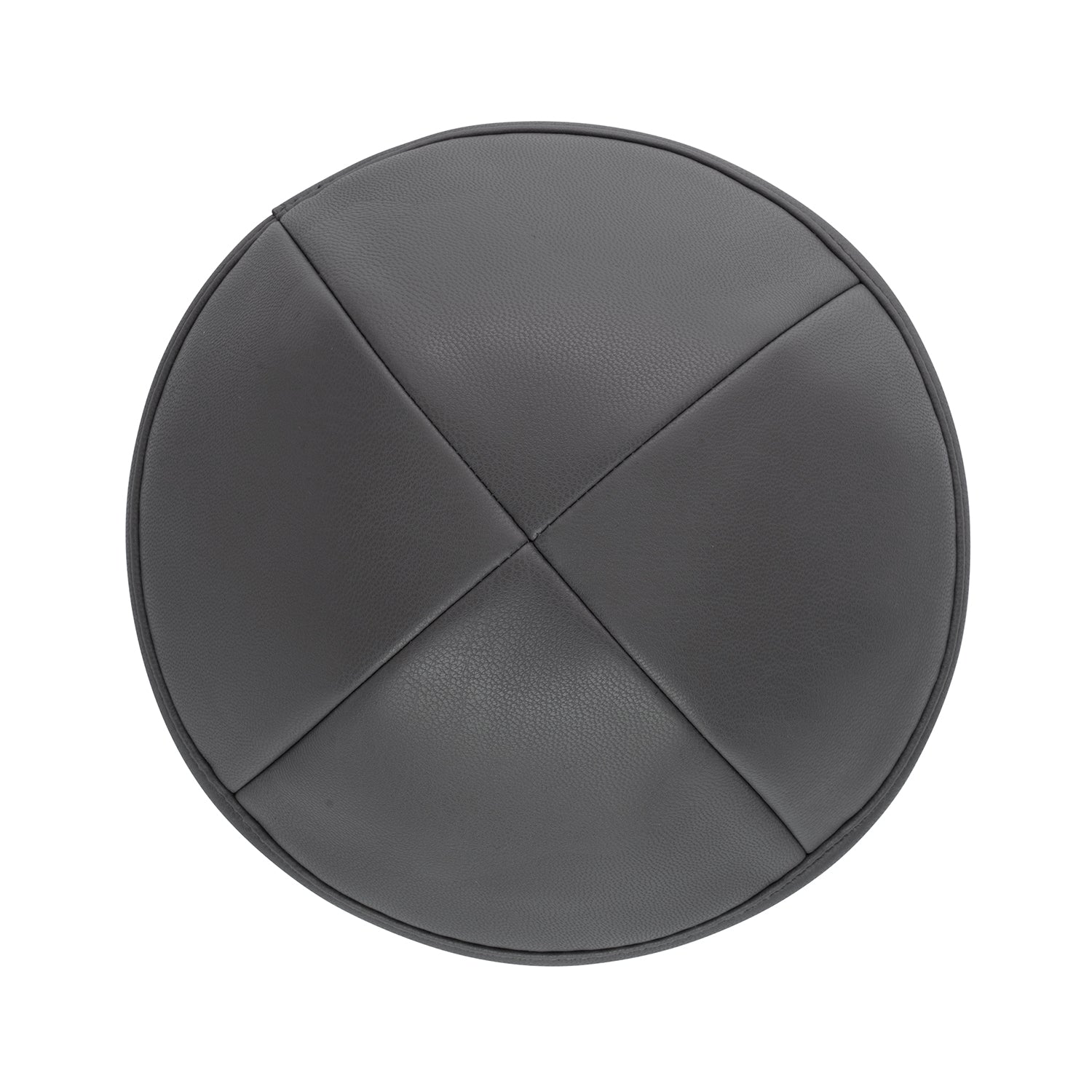 IKIPPAH DARK GRAY LEATHER YARMULKE