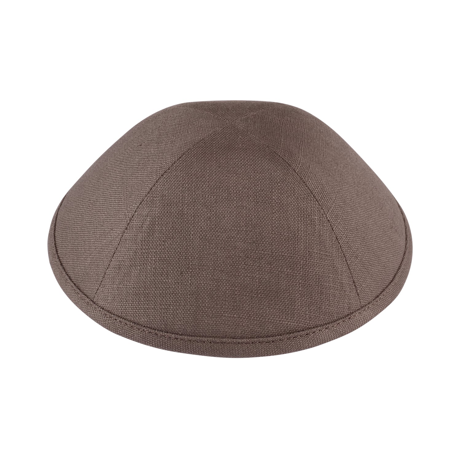 IKIPPAH BROWN LINEN YARMULKE