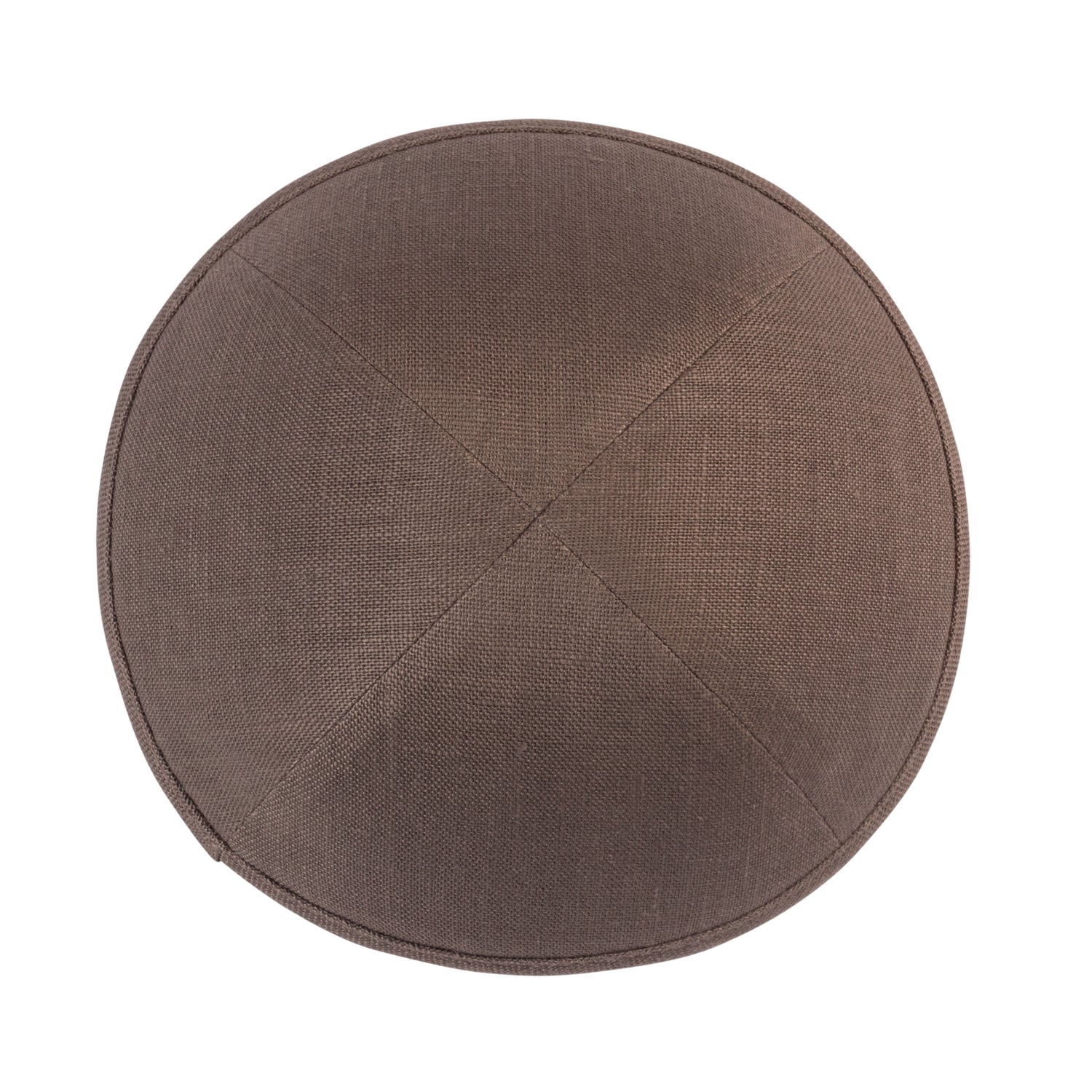 IKIPPAH BROWN LINEN YARMULKE