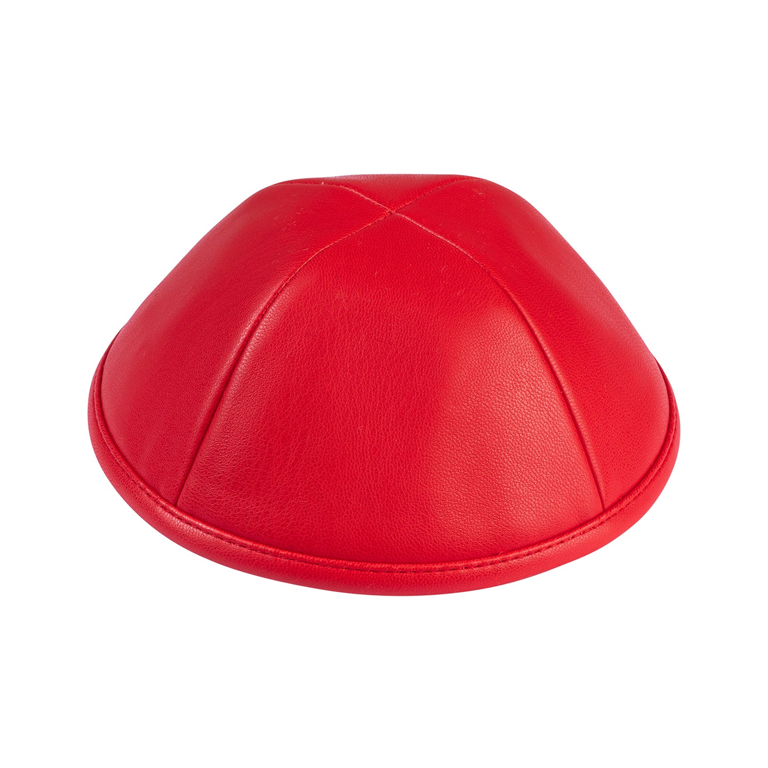 IKIPPAH RED LEATHER YARMULKE