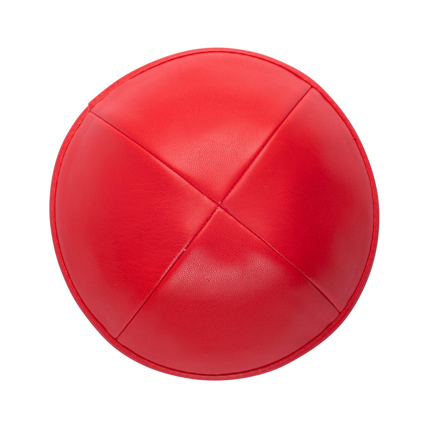 IKIPPAH RED LEATHER YARMULKE