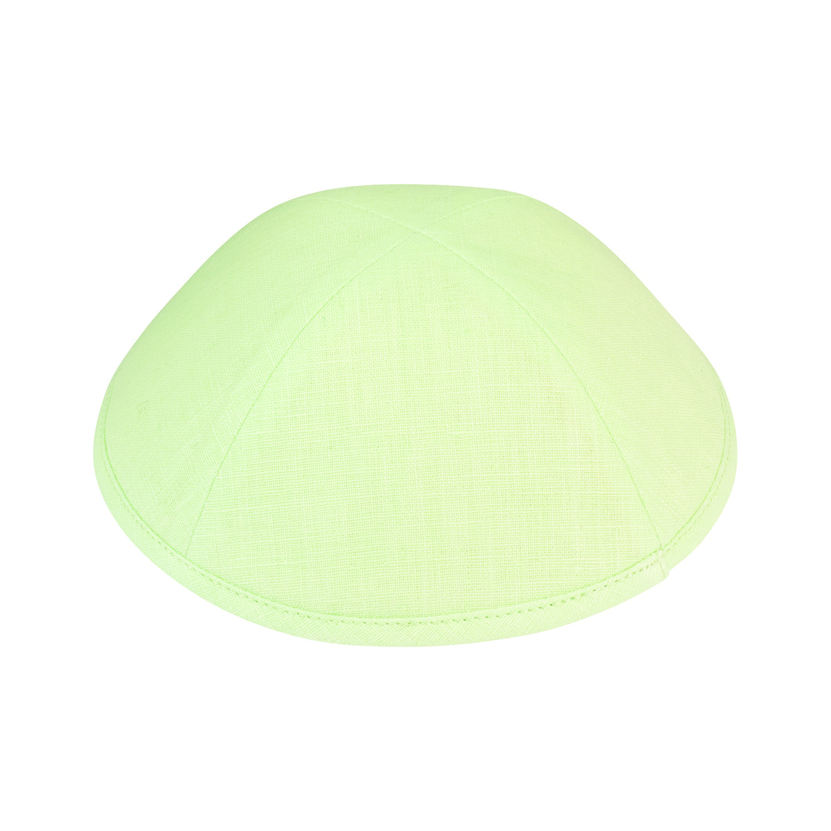 IKIPPAH NEON GREEN LINEN YARMULKE