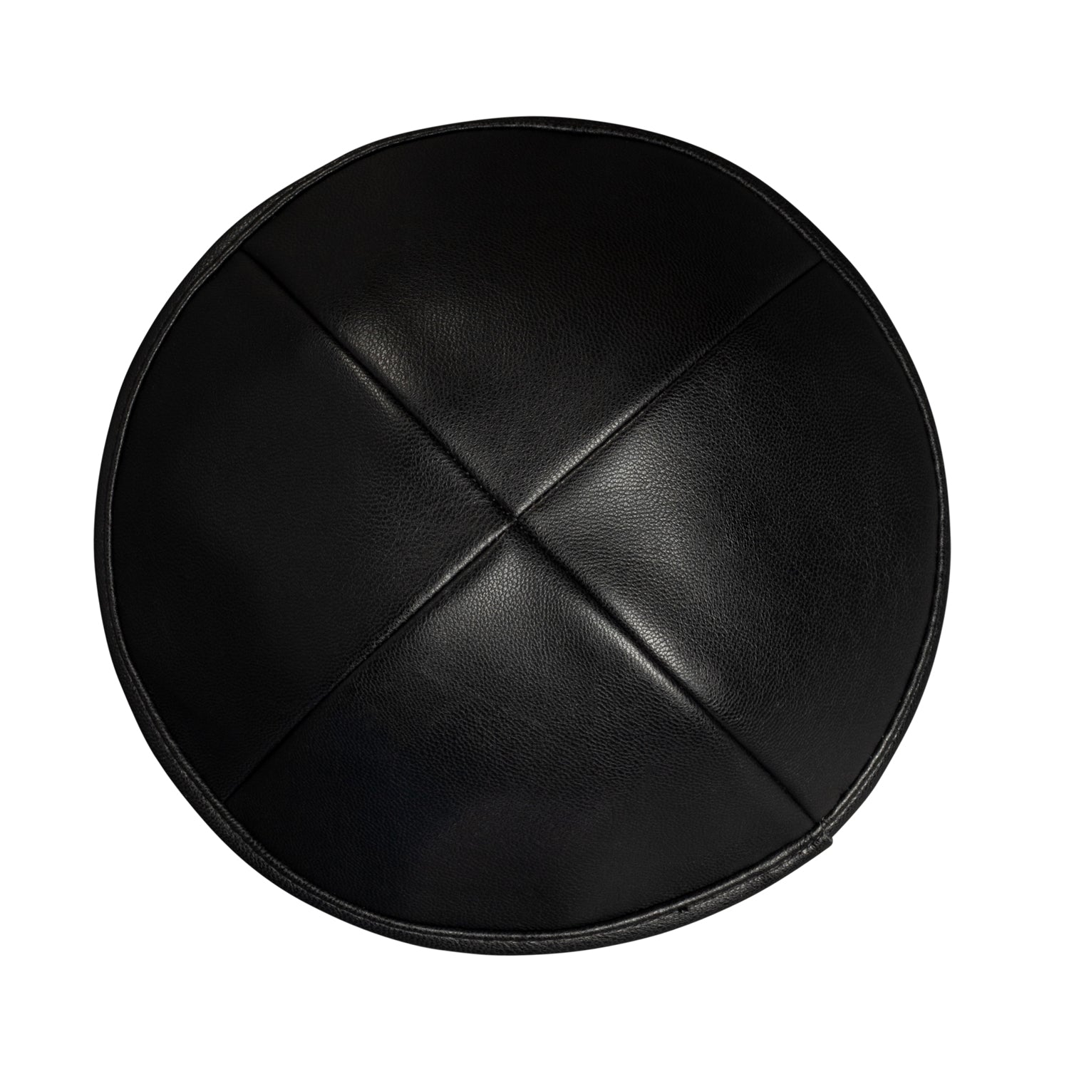 IKIPPAH BLACK LEATHER YARMULKE