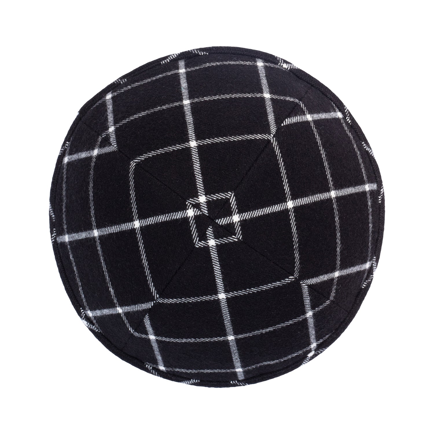 IKIPPAH WOOL PLAID YARMULKE