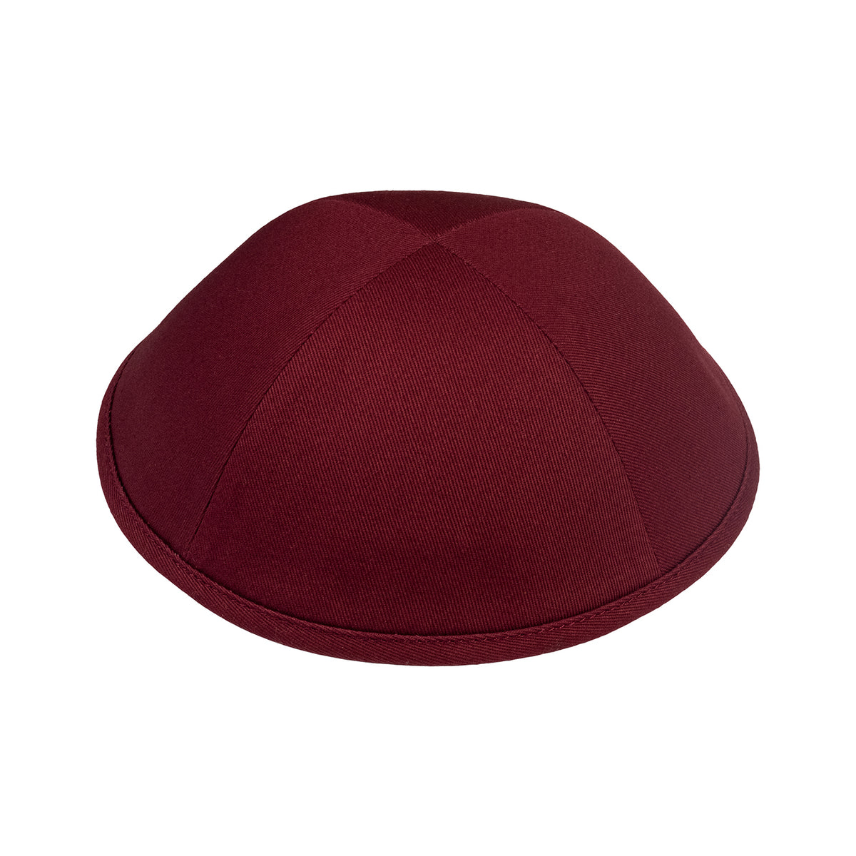 IKIPPAH BURGUNDY COTTON YARMULKE