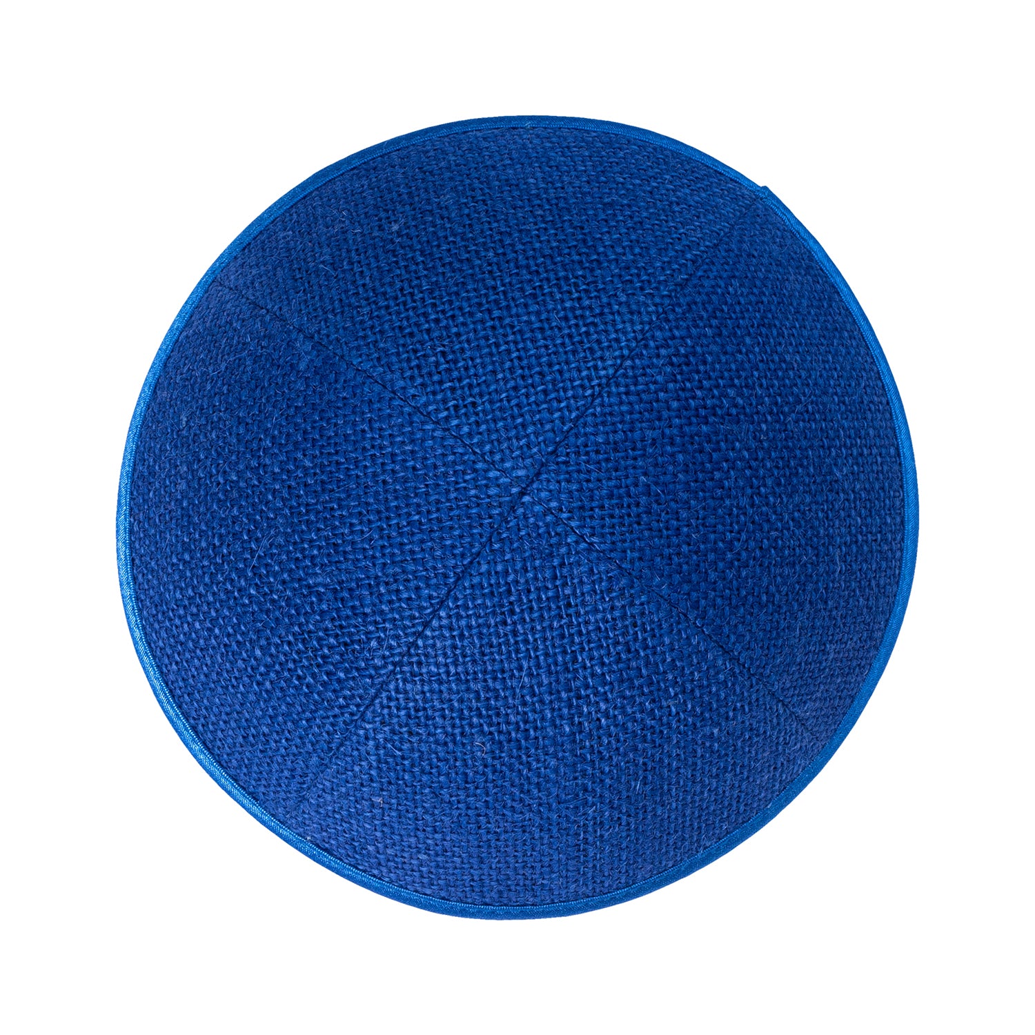 IKIPPAH ROYAL BLUE BURLAP YARMULKE