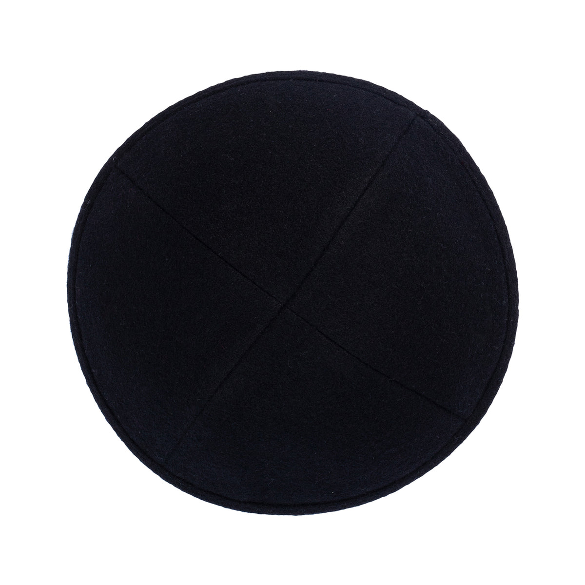 IKIPPAH BLACK WOOL YARMULKE