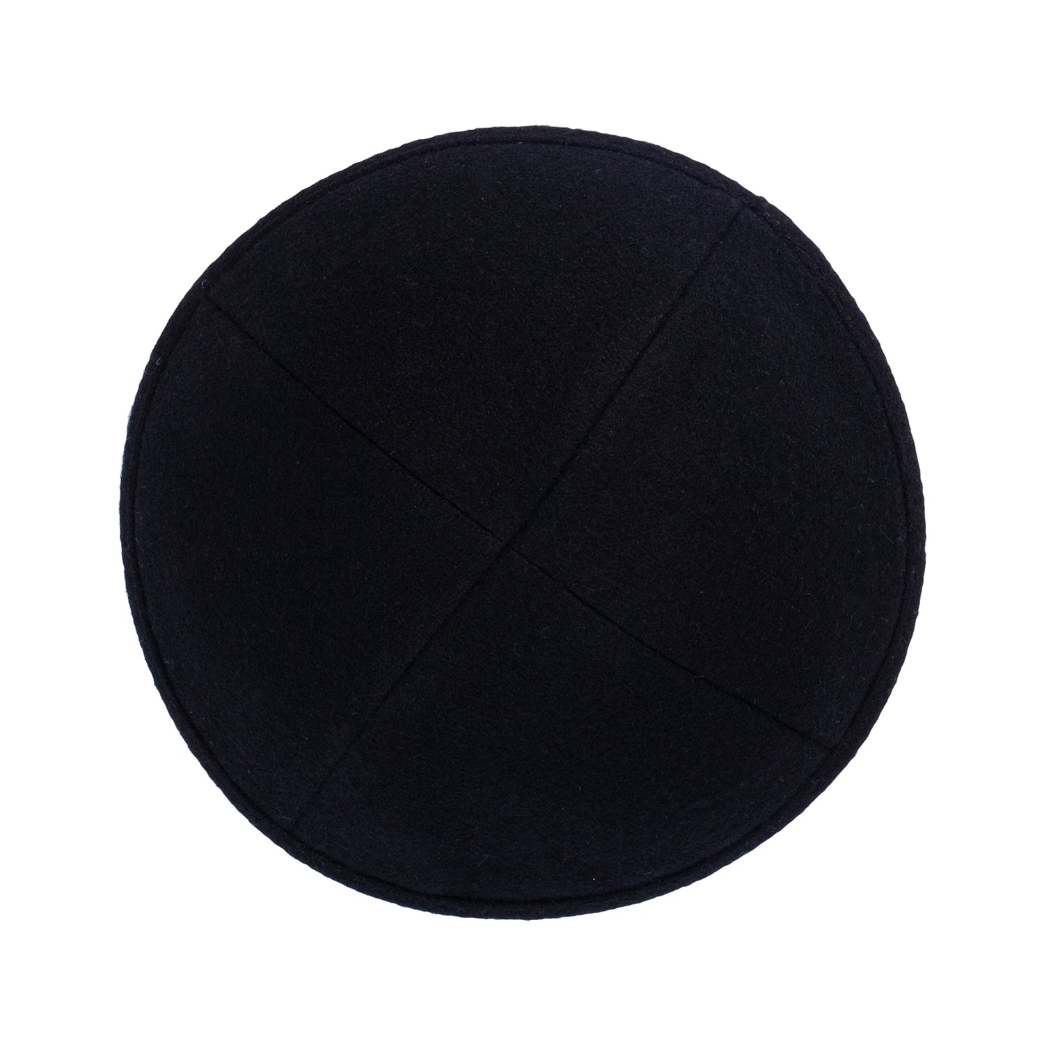 IKIPPAH BLACK WOOL YARMULKE